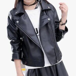Lehour Elife Fashion Faux Leather Motorcycle Jacket